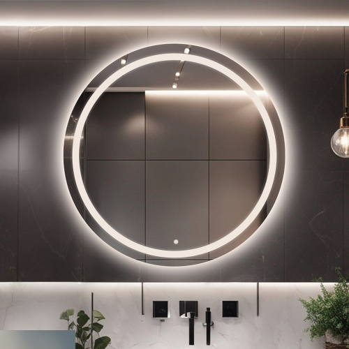 Runder Badezimmerspiegel mit Schalter - MAIA LED PREMIUM