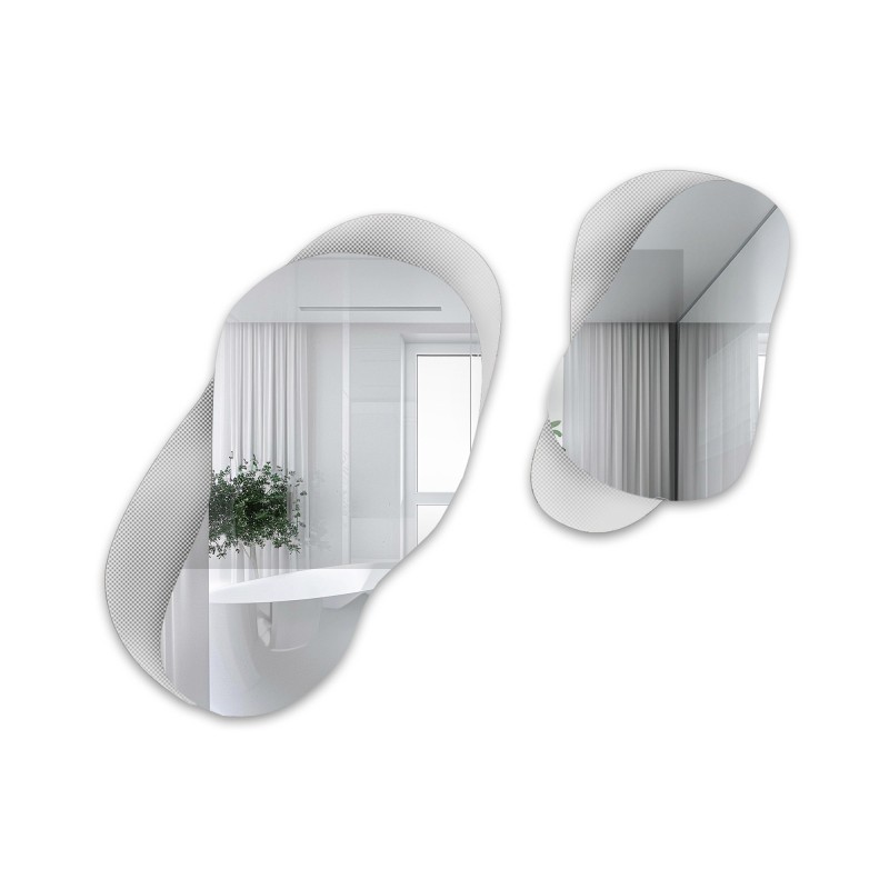 Dekorative Spiegel auf ornamentiertem Glas Master Point - LUXORA GRAVELO