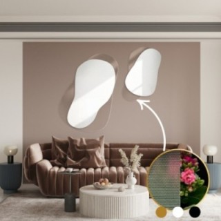 Dekorative Spiegel auf ornamentiertem Glas Master Point - LUXORA GRAVELO