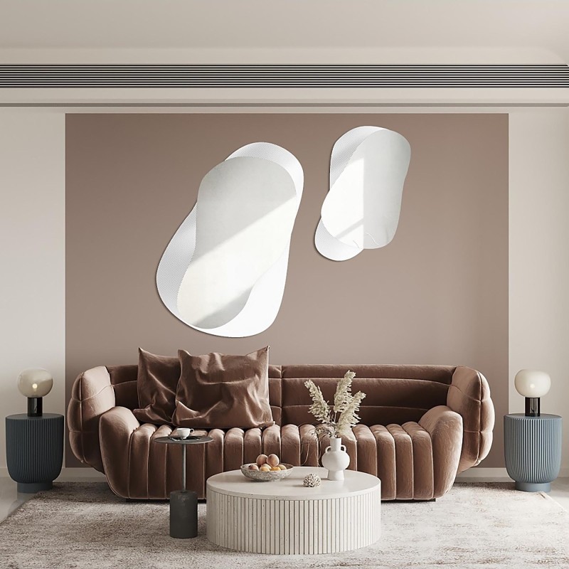 Dekorative Spiegel auf ornamentiertem Glas Master Point - LUXORA GRAVELO