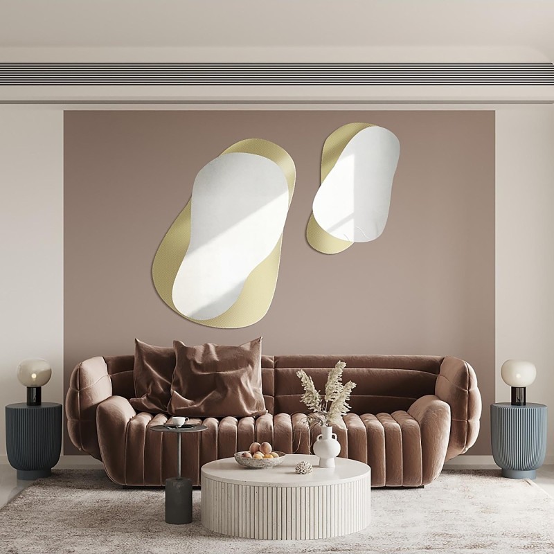 Dekorative Spiegel auf ornamentiertem Glas Master Point - LUXORA GRAVELO