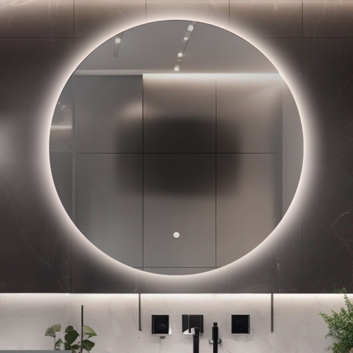 Badezimmerspiegel rund mit Antibeschlagheizmatte -... 2