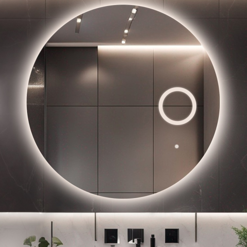 Badezimmerspiegel rund mit Zoom-LED-Spiegel - LED-KREIS... 2