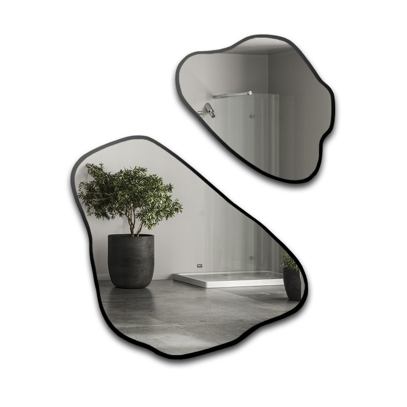Set von Spiegeln mit unregelmäßiger Form im Rahmen - MORION IM RAHMEN