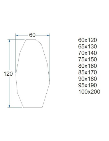 Dekorativer Spiegel mit scharfer, organischer...