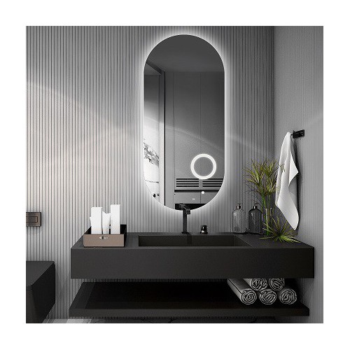 Ovales Badezimmerspiegel mit Zoom-Led-Spiegel - NIKO LED... 2