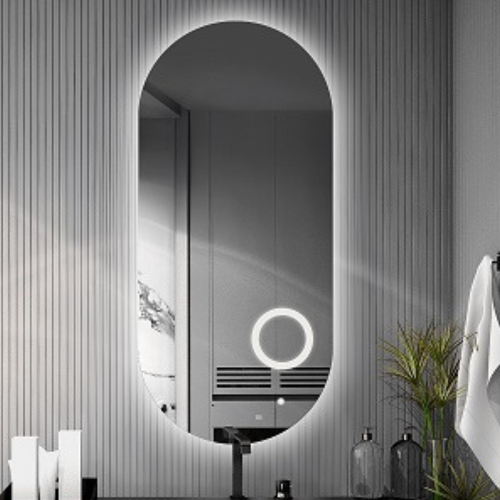 Ovales Badezimmerspiegel mit Zoom-Led-Spiegel - NIKO LED...