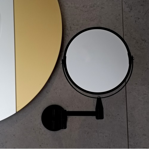 Kosmetikspiegel mit Vergrößerung in Schwarz - DARK ZOOM 2