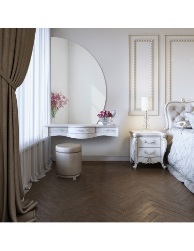 Halbrunder Badezimmerspiegel mit...