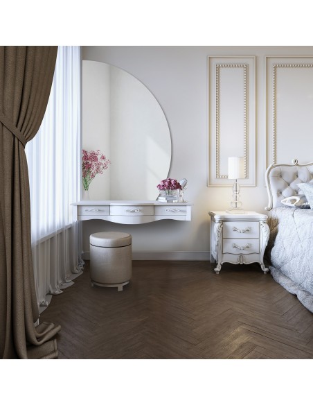 Halbrunder Badezimmerspiegel mit abgeschnittener Unterkante – HELENA