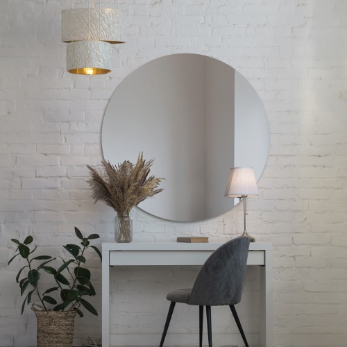 Runder Badezimmerspiegel geschliffen - KREIS 2