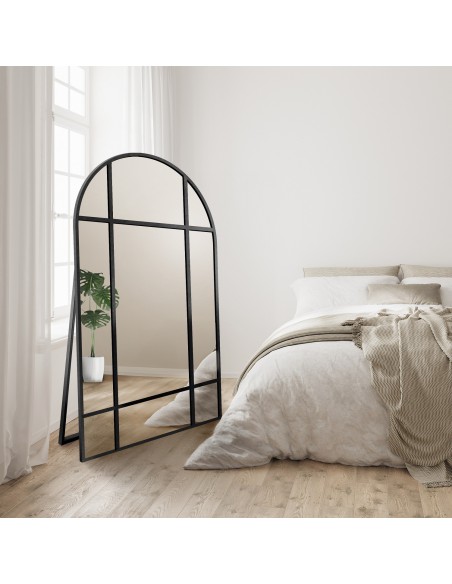 Stehender halbovaler Spiegel im MDF-Rahmen - LOFTI III STEHEND