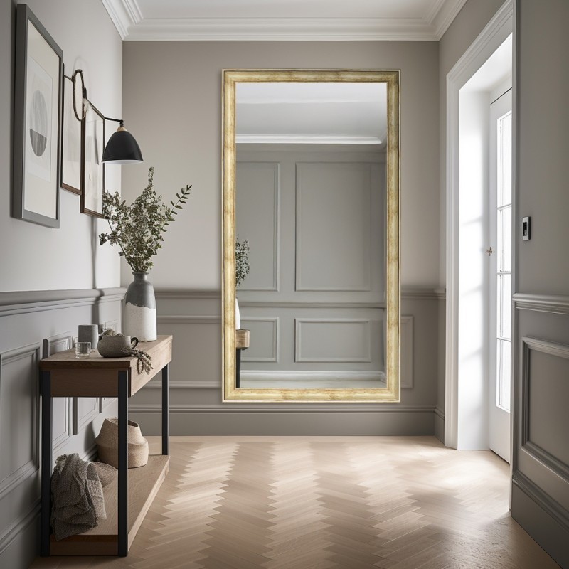 Spiegel mit goldenem Holzrahmen – 5401008