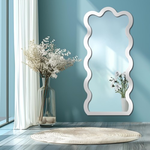 Unregelmäßiger Spiegel mit MDF-Rahmen - BLOBS WAVE