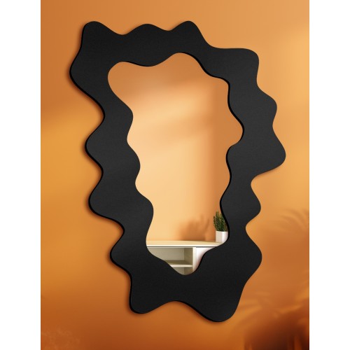 Unregelmäßiger Spiegel mit MDF-Rahmen - BLOBS MISTY 2