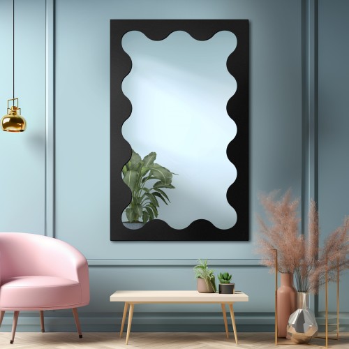 Unregelmäßiger Spiegel mit MDF-Rahmen - BLOBS PRISM 2