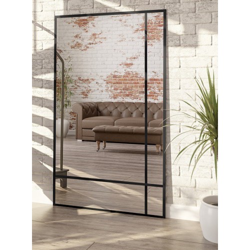 Spiegel in Loftoptik mit Sprossenleisten - LUKAS -... 2