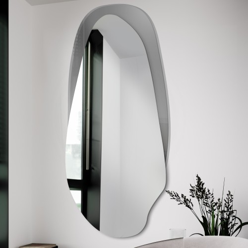 Dekorativer Spiegel auf graphitfarbenem Antisol - FUSION 2