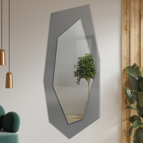 Dekorativer Spiegel auf graphitfarbenem Antisol - RADIANT 2