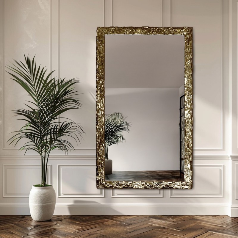 Luxuriöser Wandspiegel mit prächtigem Rahmen goldfarben - 9003001