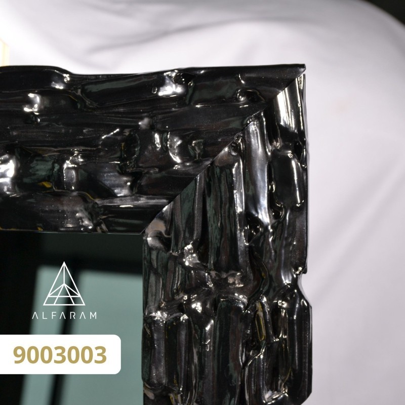 Luxuriöser Wandspiegel mit prächtigem Rahmen graphitfarben - 9003003