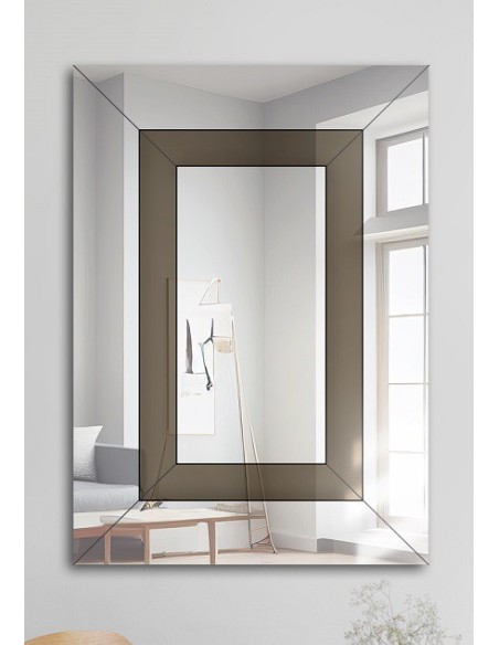 Dekospiegel in Glamouroptik zweifarbig - INES