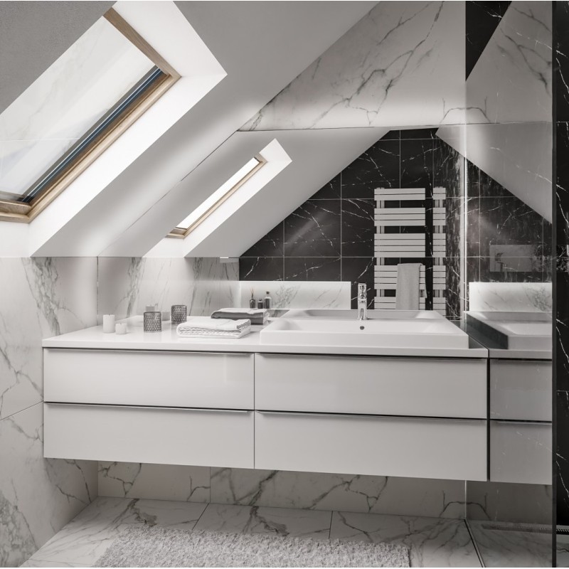 Dachschrägenspiegel mit LED-Hintergrundbeleuchtung - NACH MAẞ - IZERA LED