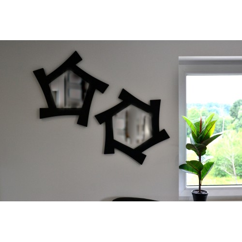 Set von Dekospiegeln mit MDF-Rahmen - SENS - Rahmenfarbe... 2