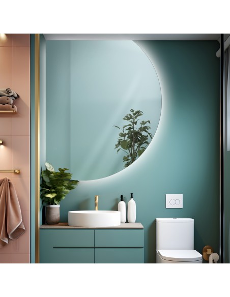 Spiegel in unregelmäßiger Form mit Beleuchtung – DOLLY LED