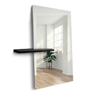 Moderner rechteckiger Standspiegel mit Ablage - AGIS SHELF