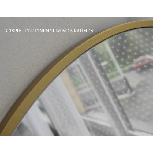 Spiegel mit Hintergrundbeleuchtung, Halbkreis, Rahmen... 2