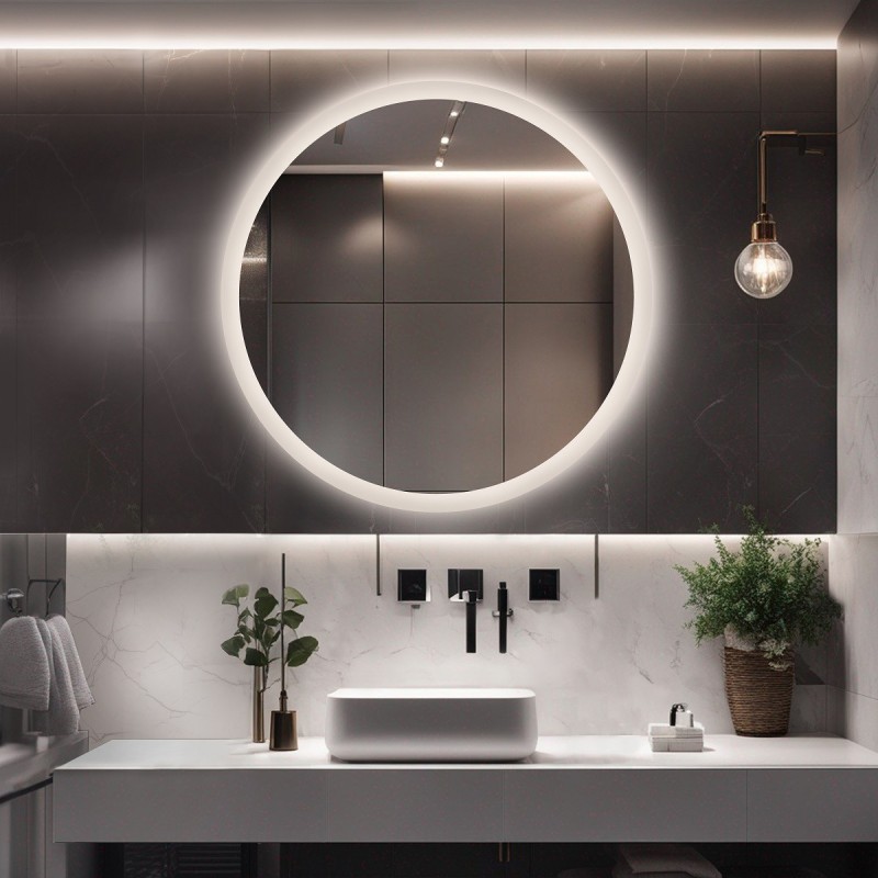 Runder Badezimmerspiegel mit Hintergrundbeleuchtung CAPELLA LED
