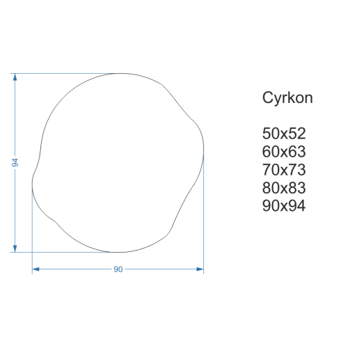 Unregelmäßig geformter Badezimmerspiegel mit... 2