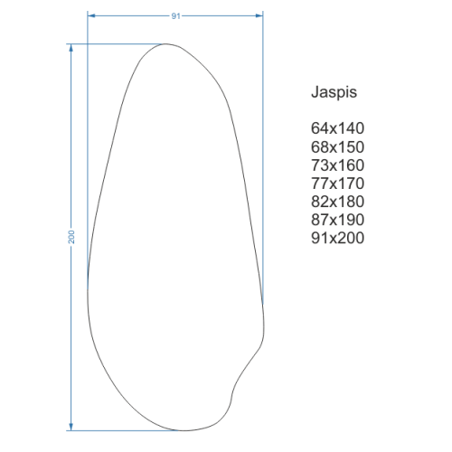 Ein Spiegel in unregelmäßiger Form - JASPIS 2