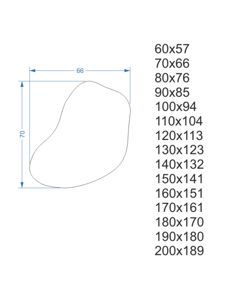 Badezimmerspiegel in unregelmäßiger Form mit Bluetooth-Lautsprecher - KWARC LED PREMIUM
