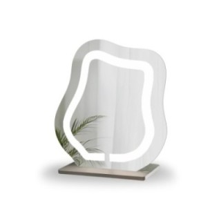 Kosmetikspiegel mit sandgestrahlter Beleuchtung - FLOW LED PETITE