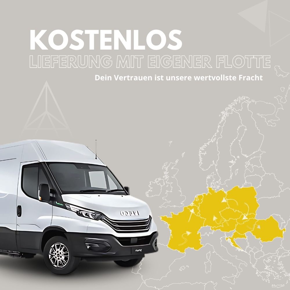 Kostenlose Lieferung mit unserem eigenen Fuhrpark
