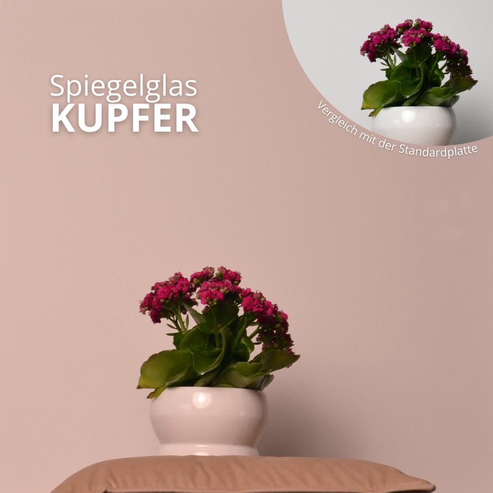 Kupferfarbene Spiegelglas